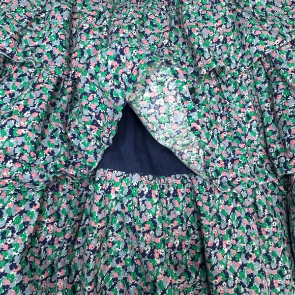 Mini Boden Tiered Pebble Blue Micro Flower Skirt Size 11-12Y - Picture 2 of 4
